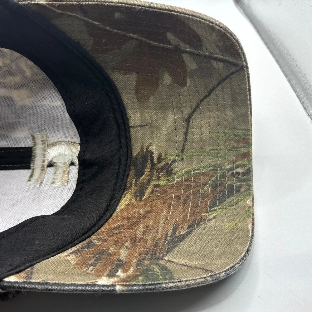 Vintage Baseball Cap Gander Mountain Brown Camo Canvas Realtree G Logo